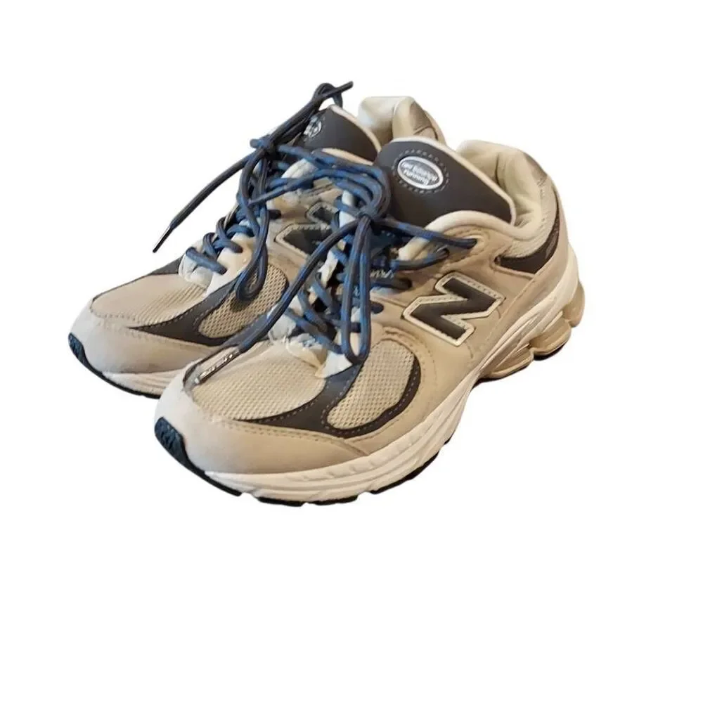 New Balance 990v5 Made in USA Running Shoes - Size 4 Adult - Gray Navy - Pre-Own
